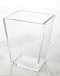 Mike + Ally Ice Clear Lucite Bath Accessories by Mike + Ally - Solid Ice Straight Basket & Liner (7.5 in W X 9 in L X 11.25 in H) at FIG LINENS AND HOME - 6