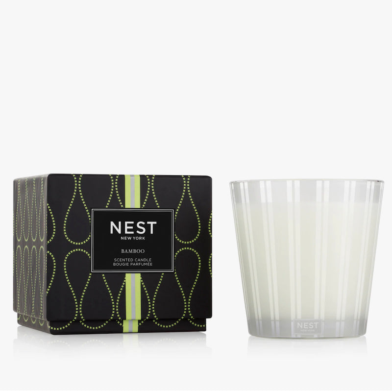 Bamboo 3-Wick Candle - Nest Fragrances Bamboo Scented Candle - Fig Linens and Home
