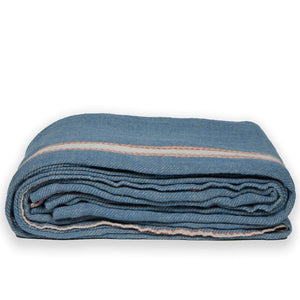 Traditions Linens - Nolan Blankets by TL at Home in Blue - Fig Linens and Home
