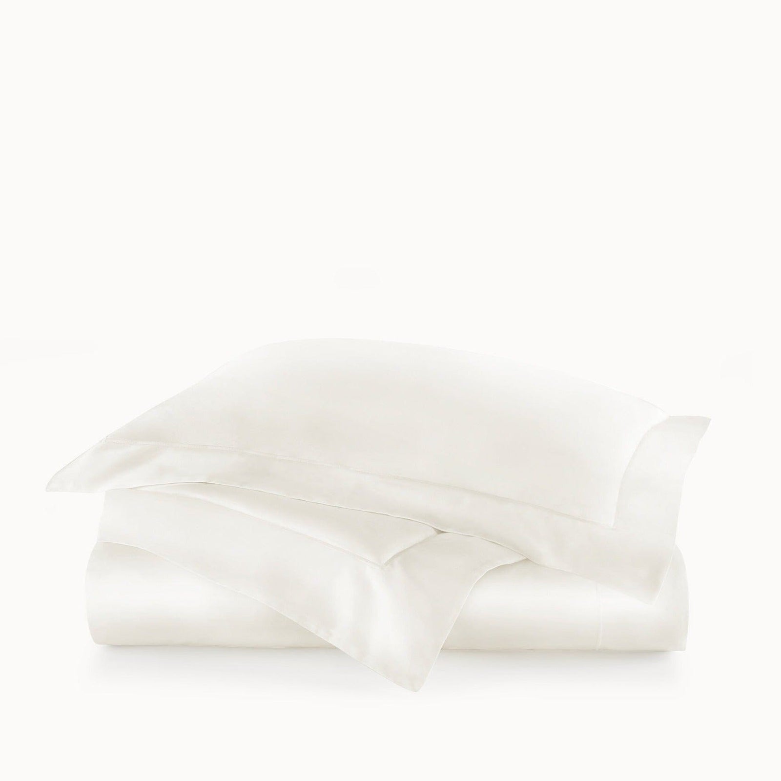 Ivory Duvet Cover - Soprano Sateen - Peacock Alley Bedding at Fig Linens and Home