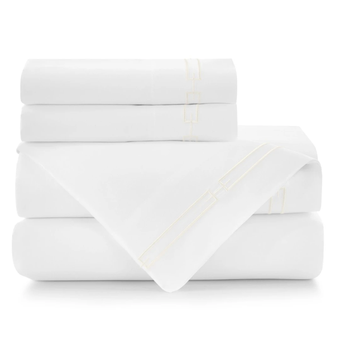 Peacock Alley Stanza Sheet Set in Pearl | Fig Linens