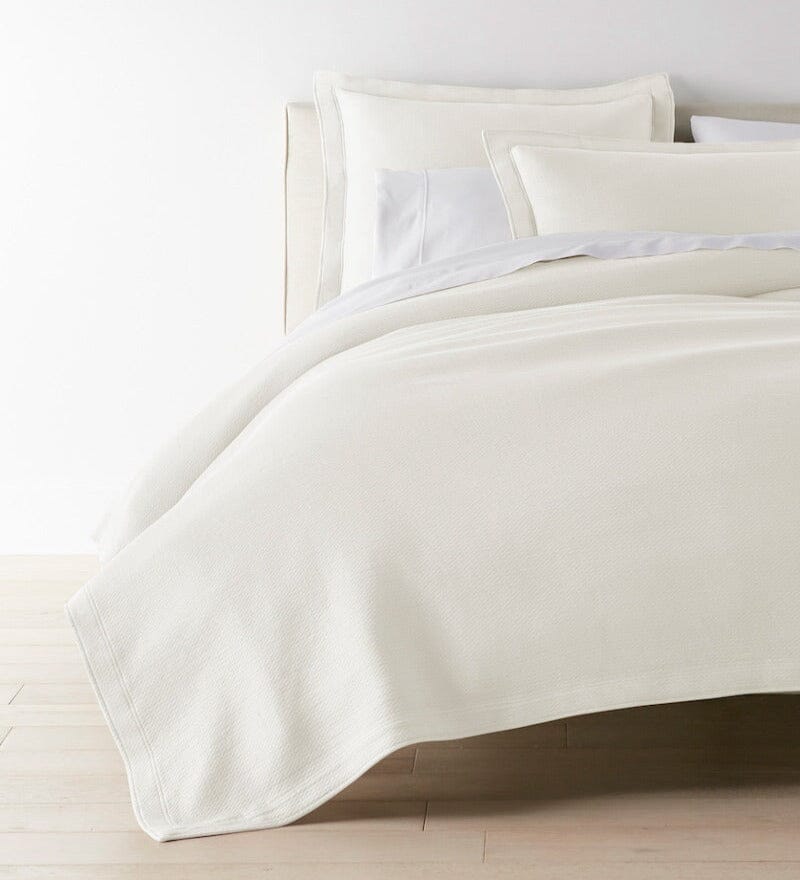 Angie Pearl Stonewashed Matelassé Coverlet | Peacock Alley at Fig Linens and Home