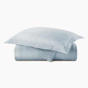 Peacock Alley Coverlet Stack - Angie Blue Stonewashed Matelassé - Fig Linens and Home