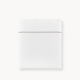 Percale Flat Sheet - Boutique Cotton Bedding with Driftwood Embroidery - Peacock Alley