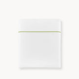 Percale Flat Sheet - Boutique Cotton Bedding with Meadow Embroidery - Peacock Alley