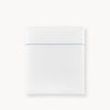 Percale Flat Sheet - Boutique Cotton Bedding with Sky Blue Embroidery - Peacock Alley