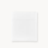 Percale Flat Sheet - Boutique Cotton Bedding with White Embroidery - Peacock Alley