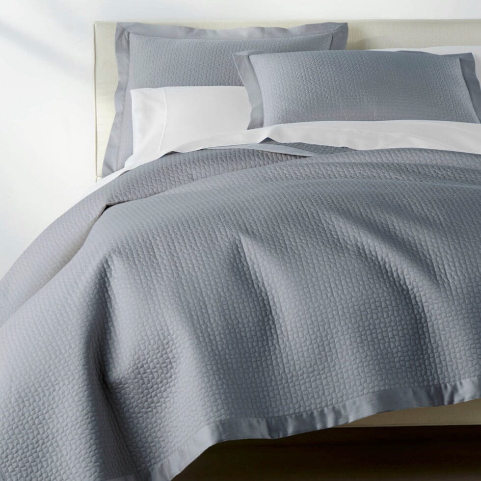 Peacock Alley Coverlets | Hamilton Blue Quilted Coverlet and Shams- Fig Linens and Home