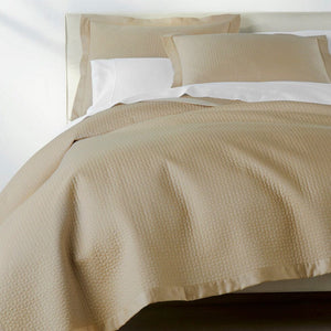 Peacock Alley Bedding - Hamilton Camel Quilted Coverlets and Shams - Fig Linens and Home