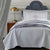 Peacock Alley Silver Ice - Hamilton Bedding at Fig Linens and Home - Coverlets & Shams