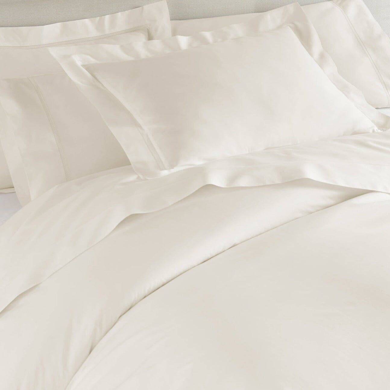 Peacock Alley Percale Cotton Bedding | Lyric Ivory at Fig Linens and Home