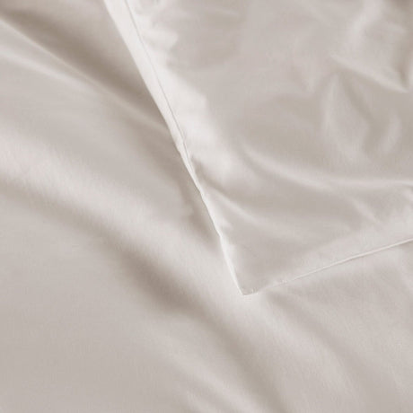 Duvet Cover Corner Detail - Peacock Alley Percale Cotton Bedding | Lyric Platinum Linens