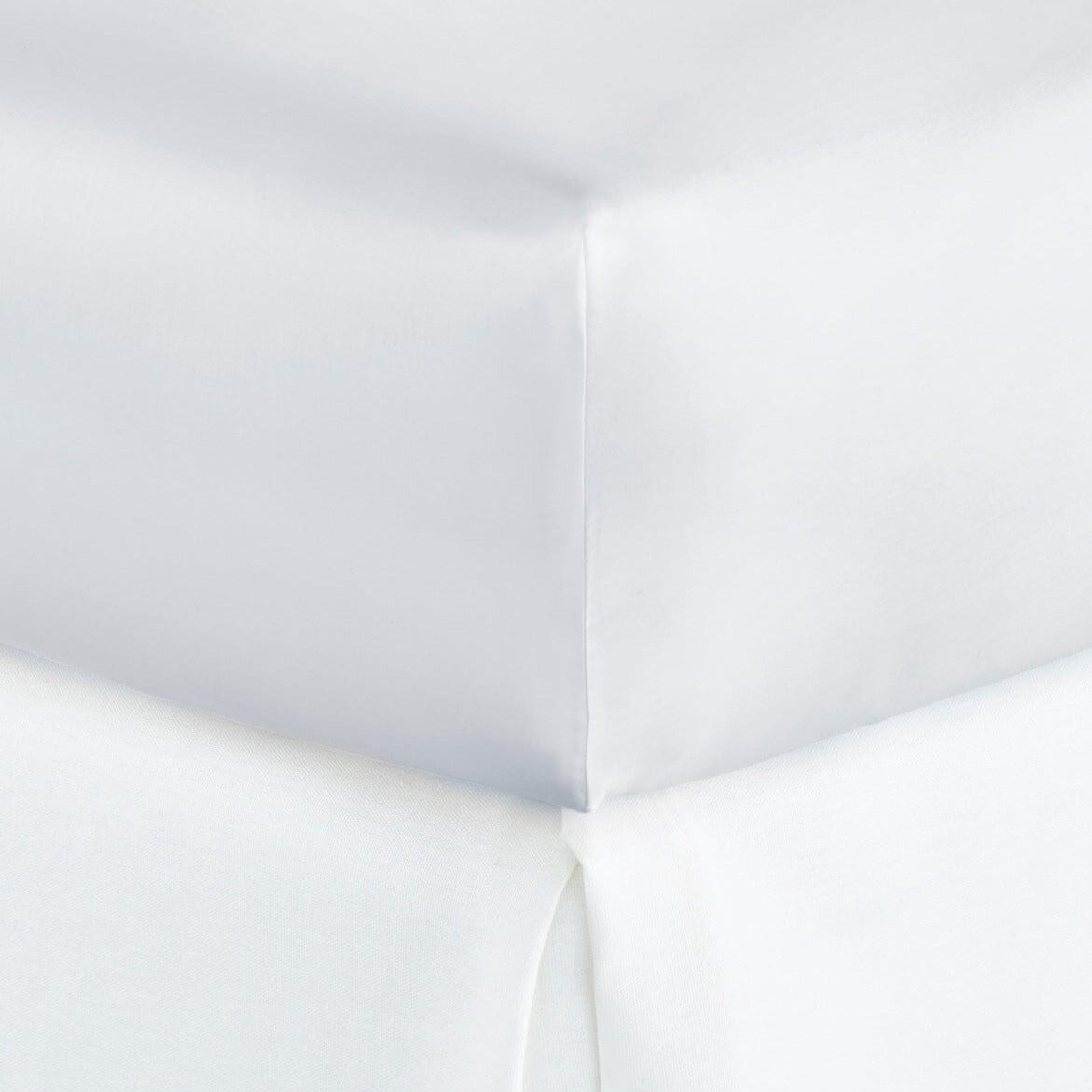 Fitted Sheet - Peacock Alley Lyric Ice Bedding at Fig Linens and Home - Cotton Percale