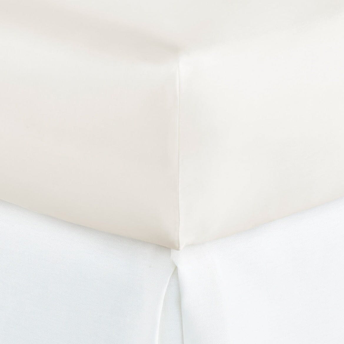 Fitted Sheet - Peacock Alley Percale Cotton Bedding | Lyric Ivory at Fig Linens and Home