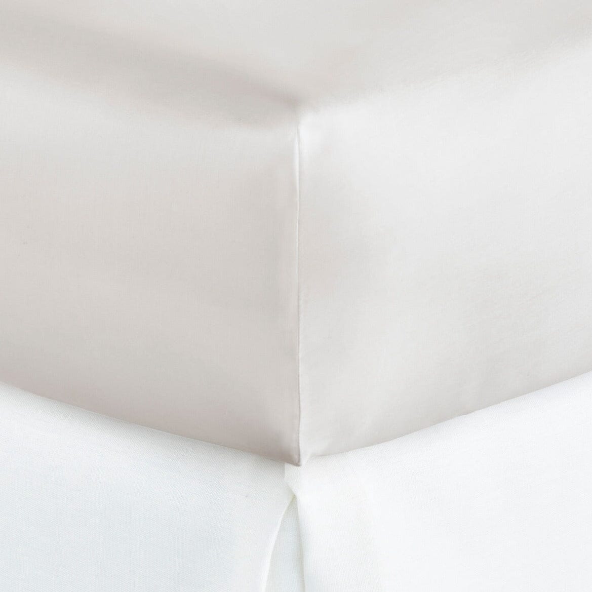 Fitted Sheet - Peacock Alley Percale Cotton Bedding | Lyric Platinum at Fig Linens and Home