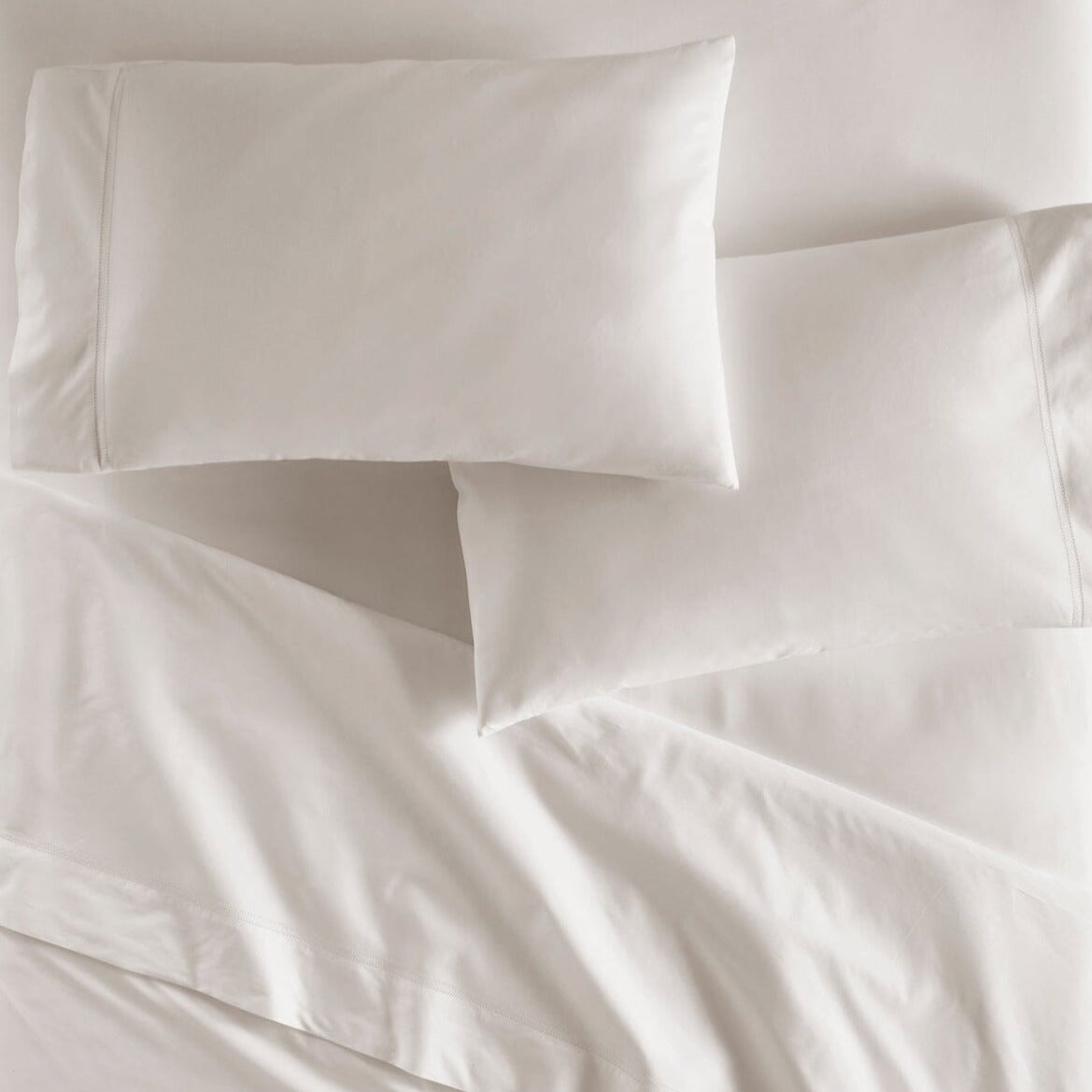 Overview of Pillowcases and Sheets - Peacock Alley Percale Cotton Bedding | Lyric Platinum Linens