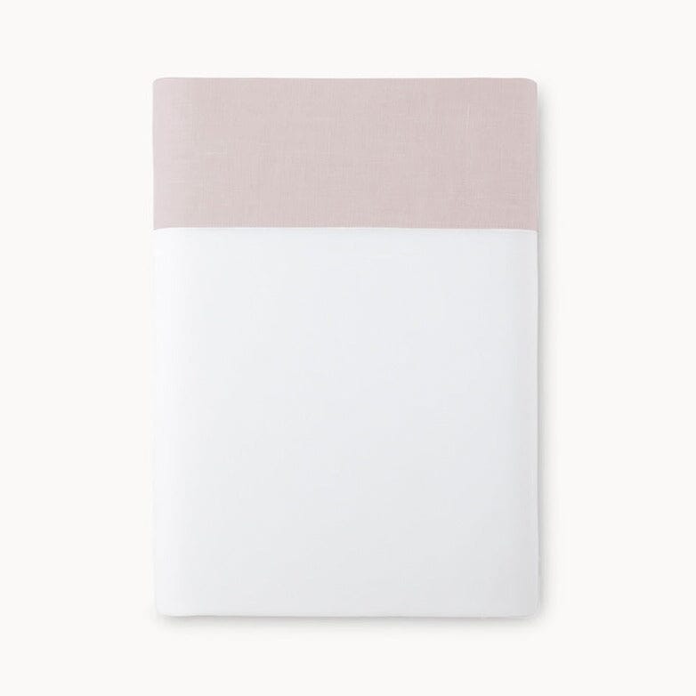 Flat Sheet | Mandalay Cuff Blush Bedding by Peacock Alley at Fig Linens and Home