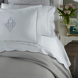 Peacock Alley Montauk Platinum Coverlets | Fig Linens and Home Bedding