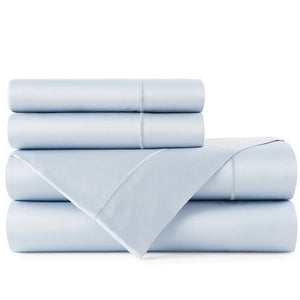 Peacock Alley Sheets - Soprano Barely Blue Bed Sheets at Fig Linens and Home