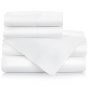 Peacock Alley Sheets - Soprano White Bed Sheets at Fig Linens and Home