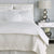 Virtuoso Sateen White Duvet Covers and Pillow Shams  | Peacock Alley Bedding at Fig Linens and Home