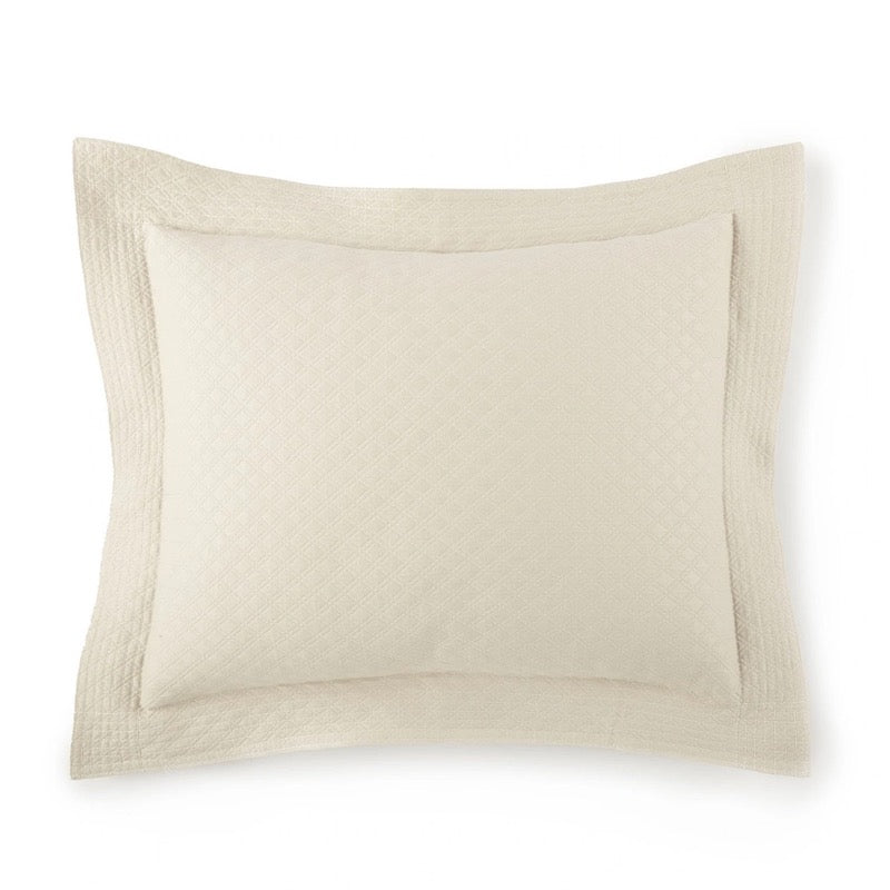 Peacock Alley Pillow - Alyssa Flax Matelasse Pillow Sham