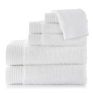 Bamboo White Bath Towels | Peacock Alley