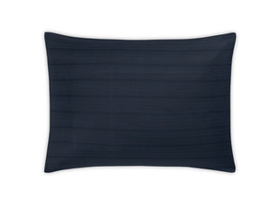 Pillow Sham - Matouk Augusta Navy Blue Sham at Fig Linens