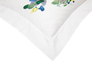 Pillow Sham Corner Detail - Equateur Bedding by Yves Delorme Couture - Fine Linens Collection