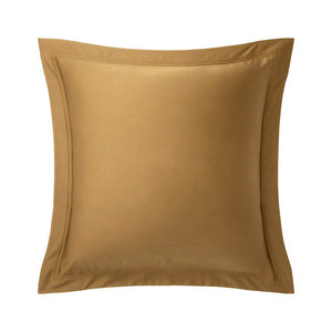 Front of Euro Sham in Triomphe Bronze Bed Linens | Yves Delorme Bedding at Fig Linens and Home