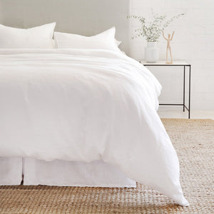 Pom Pom at Home - Parker White Linen Duvet Set | Fig Linens