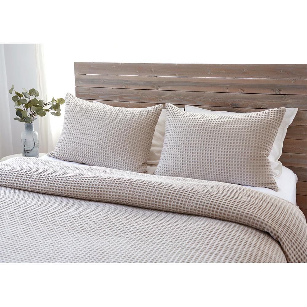 Pom Pom at Home - Zuma Cream Waffle Weave Blanket Collection | Fig Linens