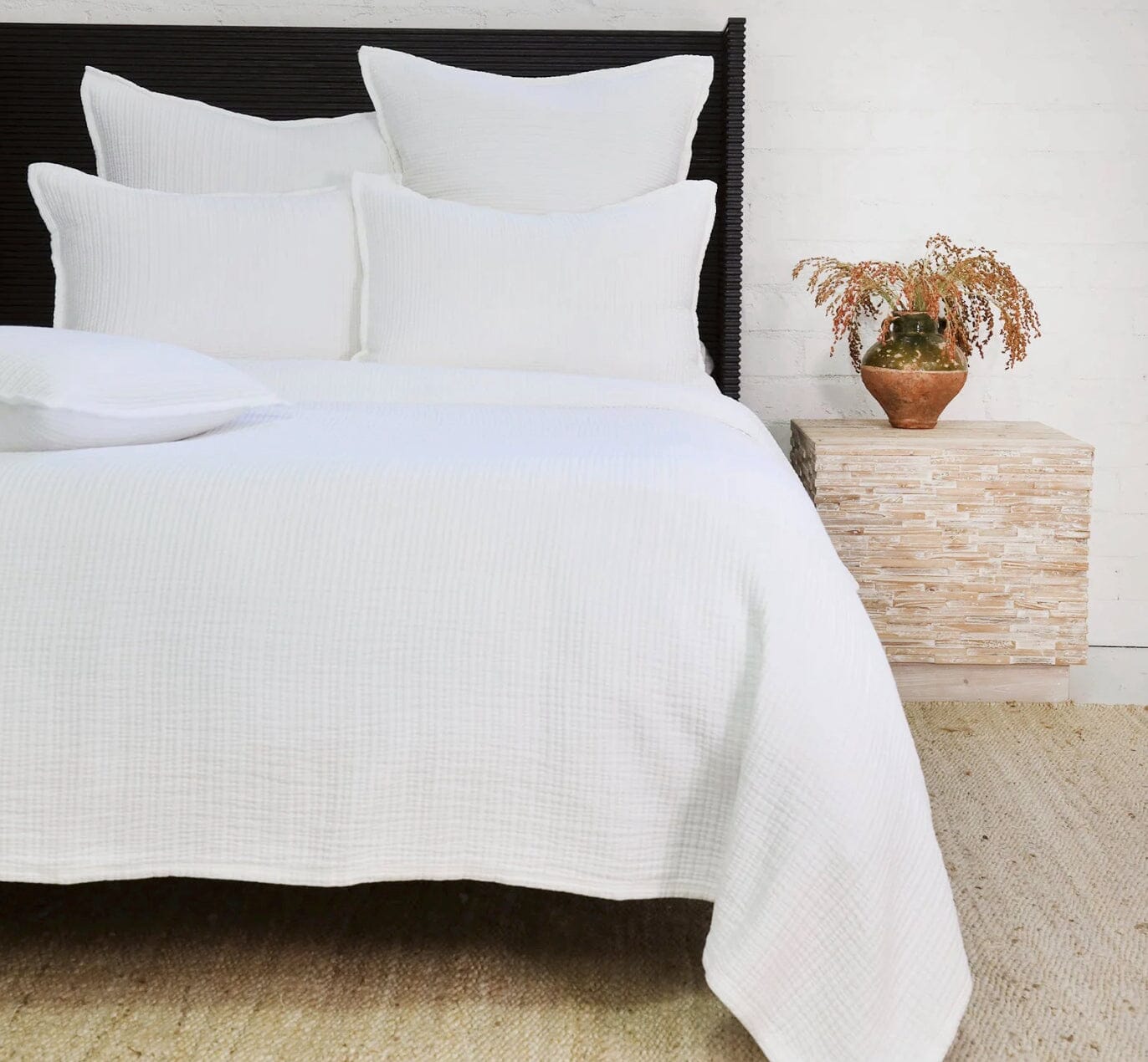 Bedspread - Chatham White Matelasse Coverlet by Pom Pom at Home