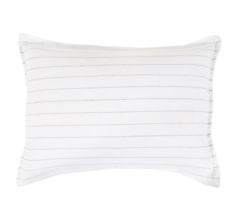 Pom Pom at Home - Blake Bedding in White and Natural - Standard Pillow Sham - Fig Linens and Home
