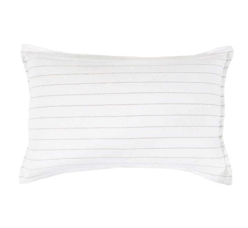 Pom Pom at Home - Blake Bedding in White and Natural - King Pillow Sham - Fig Linens and Home