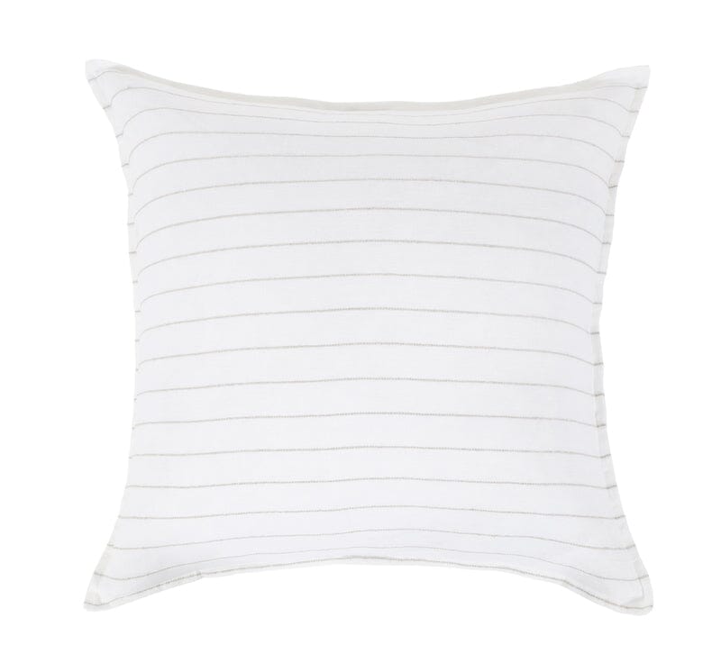 Pom Pom at Home - Blake Bedding in White and Natural - Euro Square Pillow Sham - Fig Linens and Home
