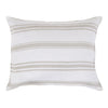 Jackson White and Natural Big Pillow by Pom Pom at Home - Fig Linens and Home