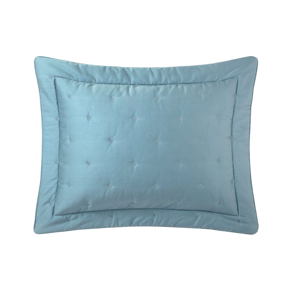 Yves Delorme Triomphe Quilt in Fjord Blue | Boudoir Sham