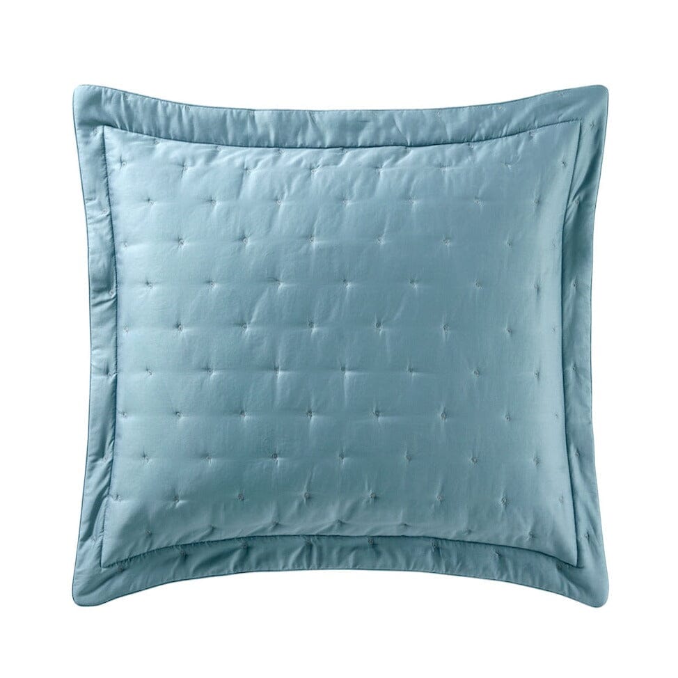 Yves Delorme Triomphe Quilt in Fjord Blue | Euro Sham