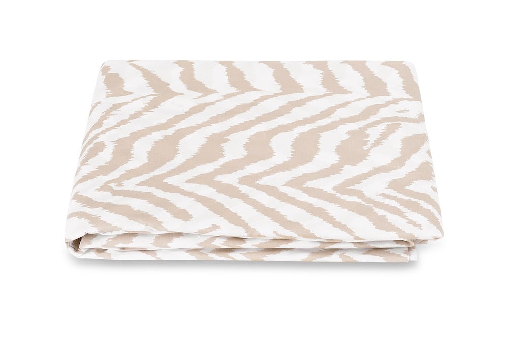 Quincy Sand Fitted Sheet | Matouk Schumacher at Fig Linens