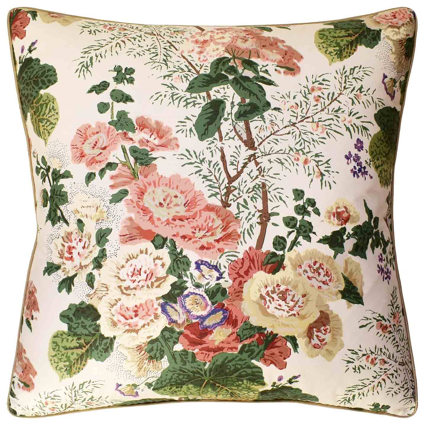 Althea Print Blush Decorative Throw Pillow Ryan Studio - Lee Jofa Fabric