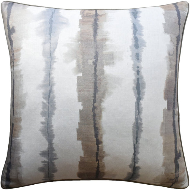 Ryan Studio Ficheto Linen and Taupe Pillow | Fig Linens