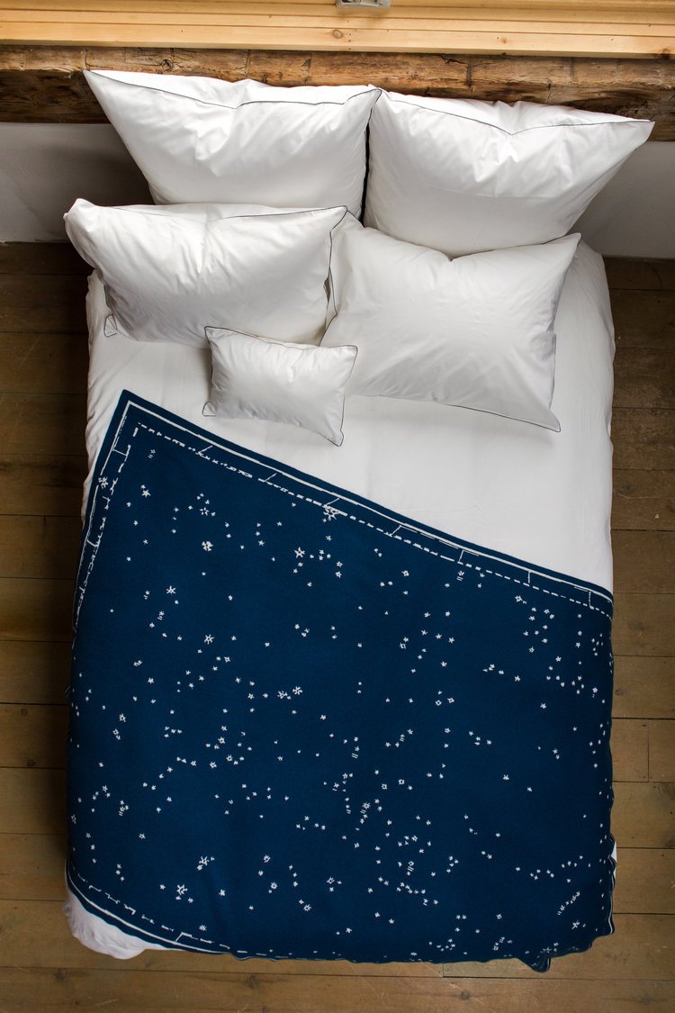 Saved NY Constellation Throw on Bed