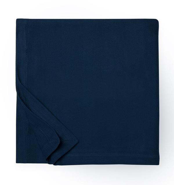 Allegra Navy Blanket by Sferra | Fig Linens and Home
