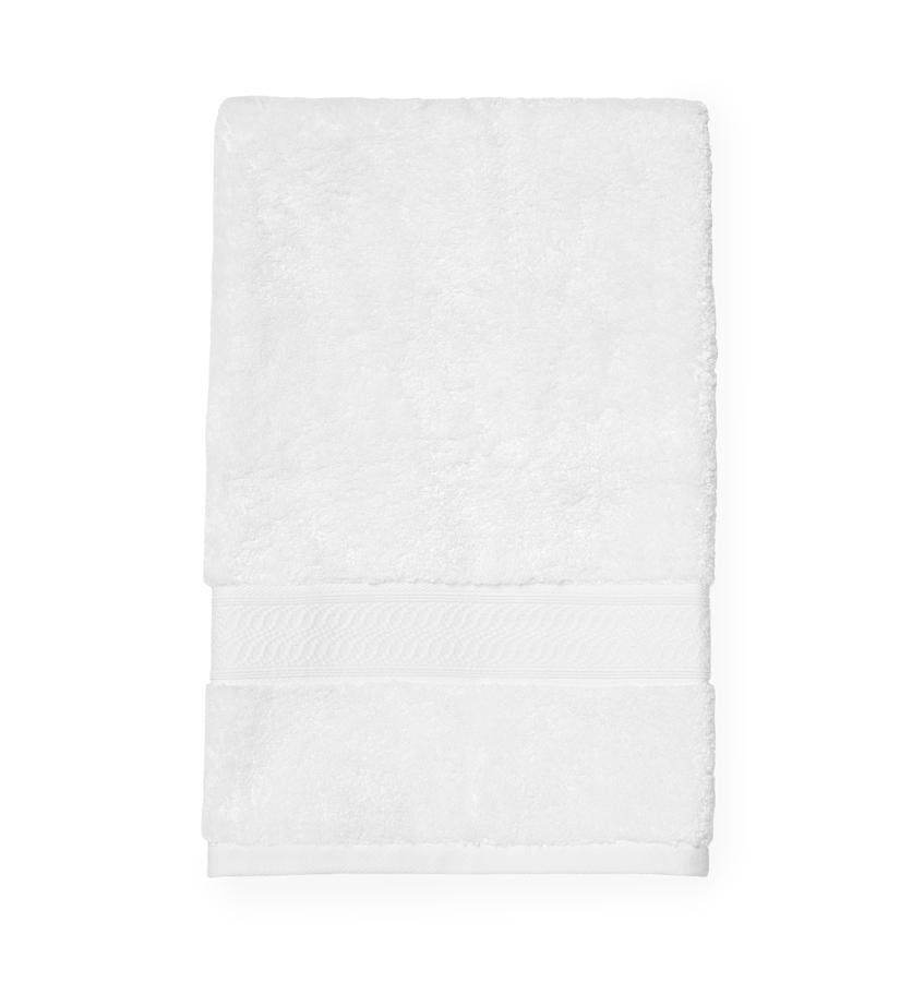 Fig Linens - Sferra - Amira White Bath Towel