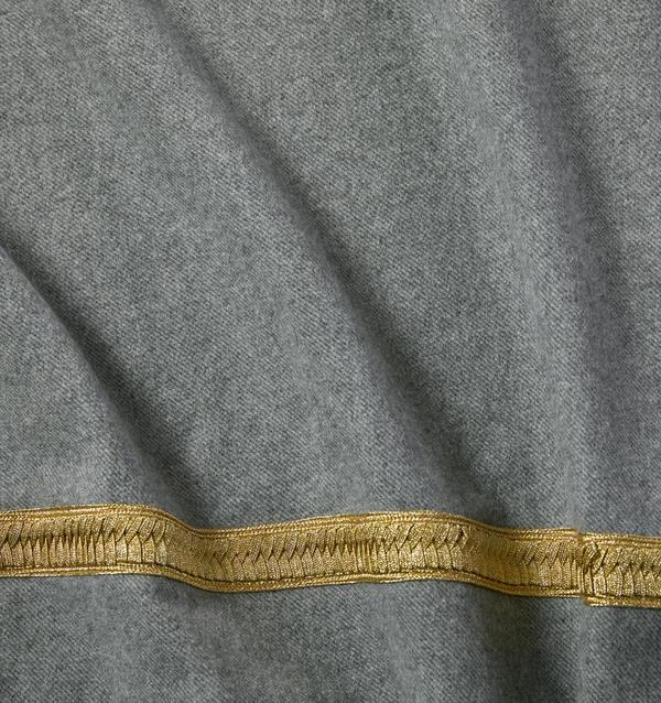 Fig Linens -Cadetto Grey Bedding by Sferra - Details