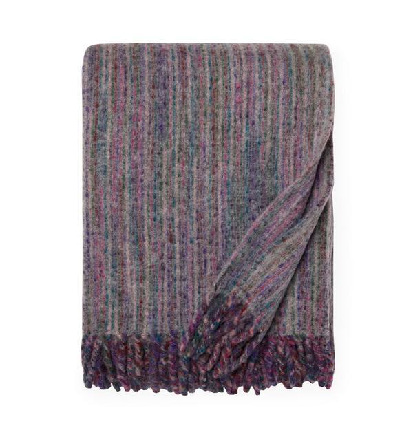 Colorato Royal Purple Throw by Sferra | Fig Linens and Home