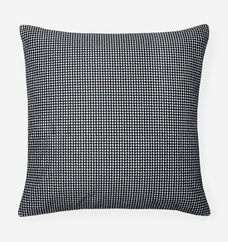 Colore Black Throw Pillow by Sferra Fine Linens - Fig Linens and Home