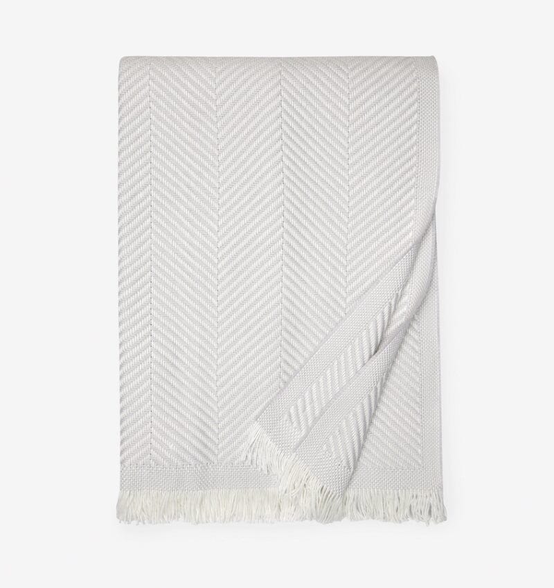 Costa Tin Throw Blanket by Sferra Fine Linens at Fig Linens and Home