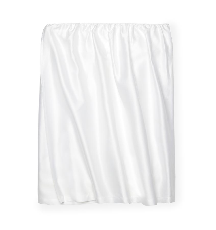 fig linens - sferra - giotto white bed skirt